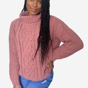 Rose Turtleneck Sweater
